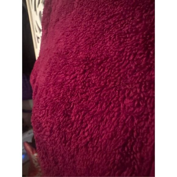 The North face osito oso furry teddy jacket purple magenta pink red large (L) - Picture 12 of 13